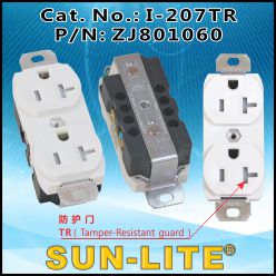 带有防护门双联插…